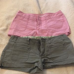Aeropastale and American Eagle shorts.